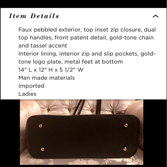 BEBE LOGO LARGE TOTE - Picture 7 of 8